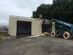 Re-sheeting of Garage 2/3